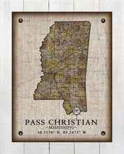 Load image into Gallery viewer, Pass Christian Mississippi Vintage Design - On 100% Natural Linen
