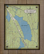 Load image into Gallery viewer, Lake Tarleton New Hampshire Map - On 100% Natural Linen
