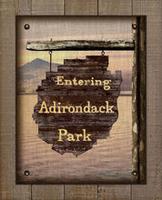 Load image into Gallery viewer, Adirondack Park Welcom Sign - On 100% Linen
