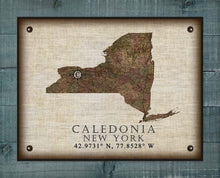 Load image into Gallery viewer, Caledonia New York Vintage Design - On 100% Natural Linen
