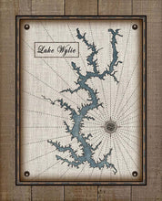 Load image into Gallery viewer, Lake Wylie North Carolina Map Design (2)  - On 100% Natural Linen
