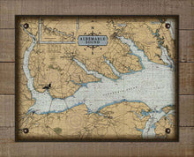 Load image into Gallery viewer, Copy of Albemarle Sound North Carolina Nautical Chart - Board Mounted Canvas Print
