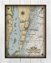 Load image into Gallery viewer, Carolina Beach North Carolina Nautical Chart - Board Mounted Canvas Print
