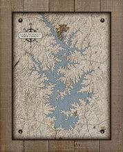Load image into Gallery viewer, Lake Norman North Carolina Map Design  - On 100% Natural Linen

