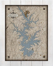 Load image into Gallery viewer, Lake Norman North Carolina Map Design  - On 100% Natural Linen
