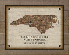 Load image into Gallery viewer, Lake Norman North Carolina Vintage Design - On 100% Natural Linen
