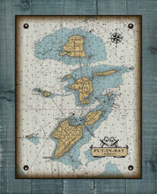 Load image into Gallery viewer, Put-In-Bay &amp; Bass Islands Ohio Nautical Chart - On 100% Natural Linen
