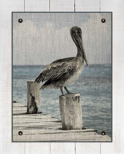 Peliacan 1 (Vertical)  - On 100% Natural Linen