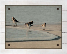 Load image into Gallery viewer, Sandpipers - On 100% Natural Linen
