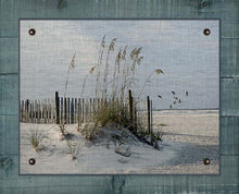 Load image into Gallery viewer, Sea Oats And Fence - On 100% Natural Linen
