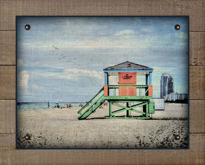 Lifegaurd Shack - On 100% Natural Linen