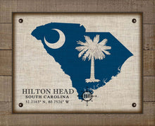 Load image into Gallery viewer, Hilton Head South Carolina Design - On 100% Natural Linen

