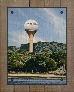 Fripp Island Water Tower - On 100% Linen