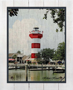 Hilton Head Lighthouse - On 100% Linen
