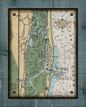 Load image into Gallery viewer, Murrells Inlet South Carolina Nautical Chart - On 100% Natural Linen
