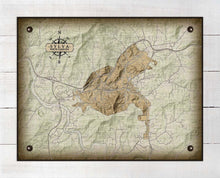 Load image into Gallery viewer, Sylva North Carolina Map Design - On 100% Natural Linen
