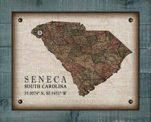Load image into Gallery viewer, Seneca South Carolina Vintage Design - On 100% Natural Linen

