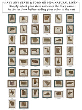 Load image into Gallery viewer, -Any State &amp; Town In The U.S.A. - Board Mounted Canvas Print
