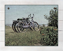 Load image into Gallery viewer, Beach Bikes - On 100% Natural Linen
