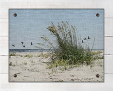 Load image into Gallery viewer, Sea Oats And Pelicans - On 100% Natural Linen
