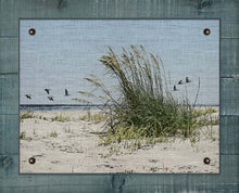 Load image into Gallery viewer, Sea Oats And Pelicans - Board Mounted Canvas Print
