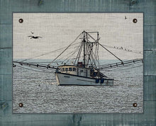 Load image into Gallery viewer, Shrimp Boat &quot;Warrior&quot; - On 100% Natural Linen

